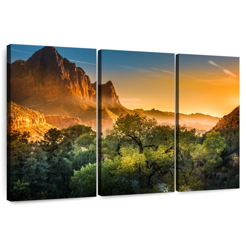 Harnek Zion National Park Sunset, 36" H x 57" W