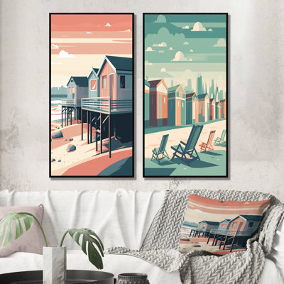 «Beachside Rest», 2 pièces sur toile