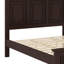Base de lit en bois de pin traditionnel de style champêtre et traditionnel