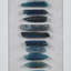 Panneau de décoration murale encadré en agate bleue encadrée