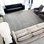 Tapis gris de haute qualité noué à la main-63470009