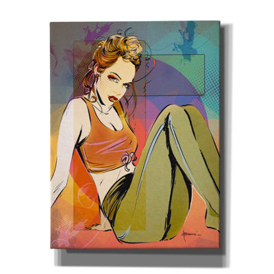 «A Colorful Look» par TM Borenstein, art mural sur toile