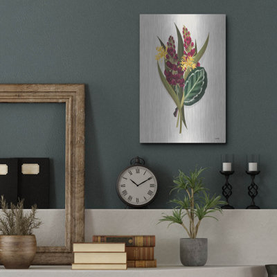 Luxe Metal Art 'Tropical Sprig' By House Fenway, M " Tropical Sprig " by House Fenway
