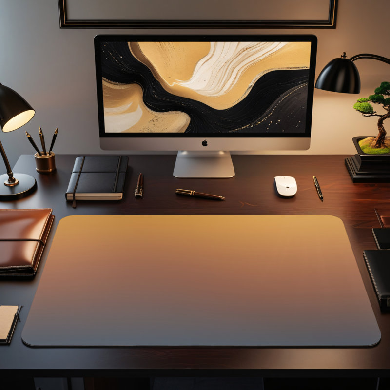 Polyester Desk Pad, 31.5x15.5
