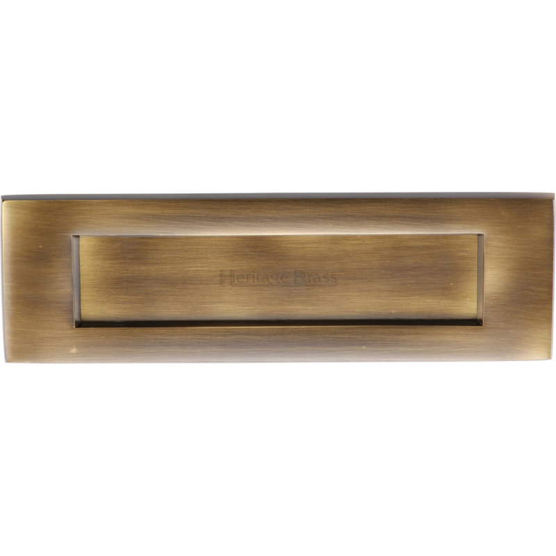 Heritage Brass Heritage Letterplate, Antique Brass, 12.7 cm H x 35.6 cm W