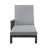 Hoyt Outdoor Metal Double Chaise Lounge-356892664