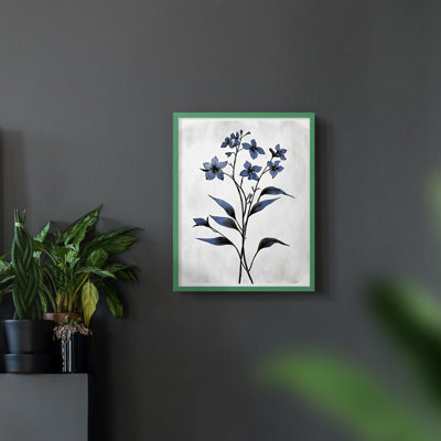 Série FLORAL - Impression encadrée de qualité supérieure - prêt à accrocher - aucun clou requis