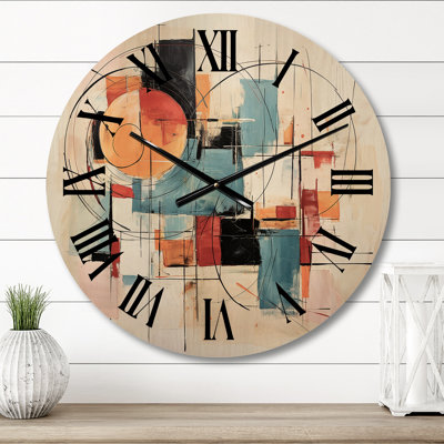 Horloge murale en bois massif Munden
