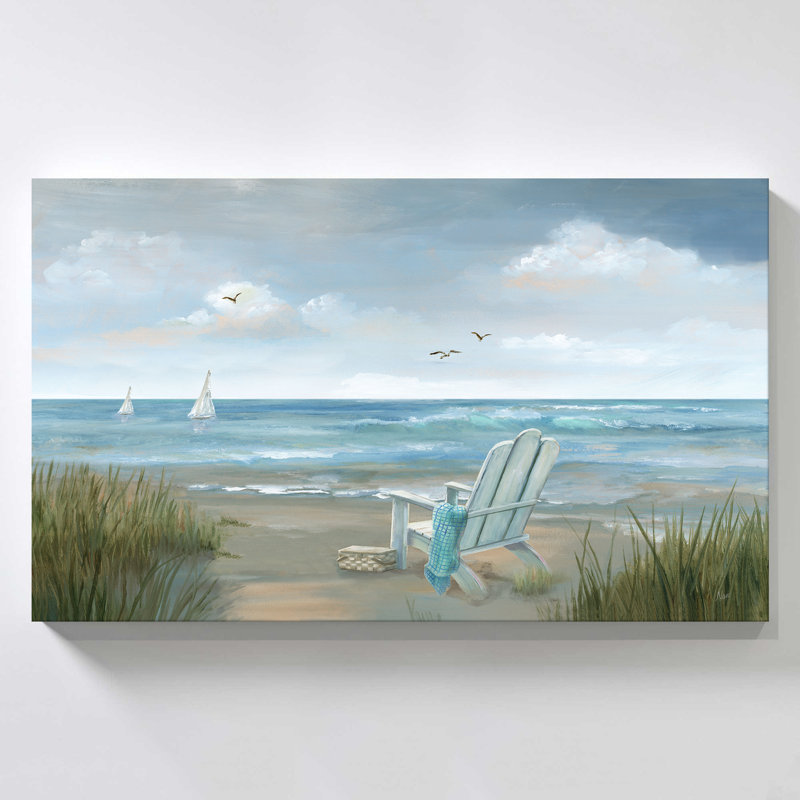"Seaside View" par Nan, reproduction sur toile, H 24 po x l 40 po x P 1,5 po