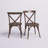 Norma Stackable Wood Cross Back Dining Chair-33388885