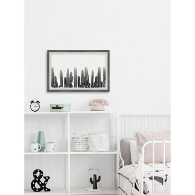 Smoky Cactuses 1 Piece Single Picture Frame Painting