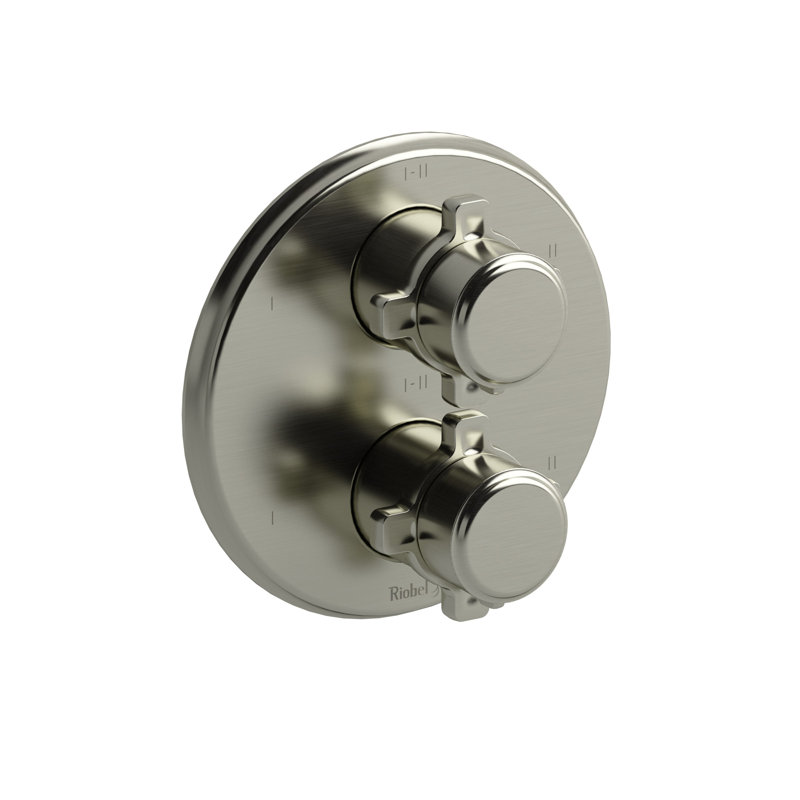 Garniture thermométrique à pression et pression 3/4 po Momenti ™ avec jusqu'à 6 fonctions, Nickel brossé