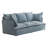 " modern deep seat 3-seater cloud sofa with 2 armrest pillows, chenille fabric, comfortable for living room-607434707
