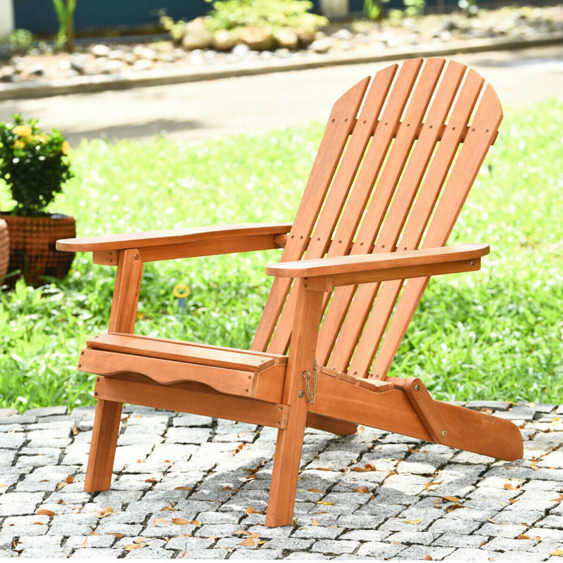 Chaise d'extérieur pliable en bois Eucalyptus Chair