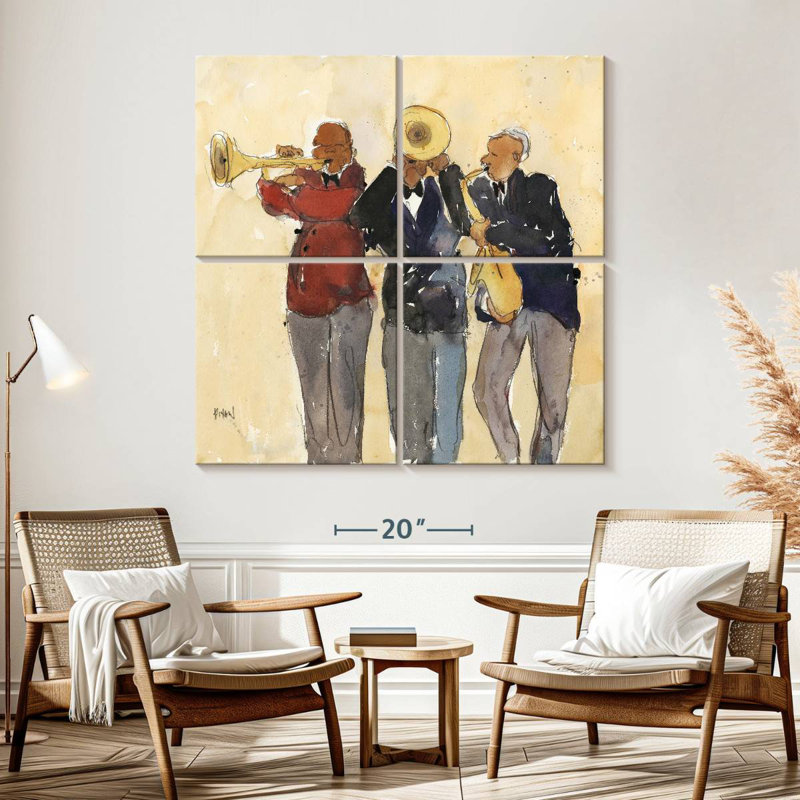 Abarca Jazz Trio II, 57" H x 57" W