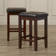 Diamondback Upholstered Counter Stool with Solid Wood Frame