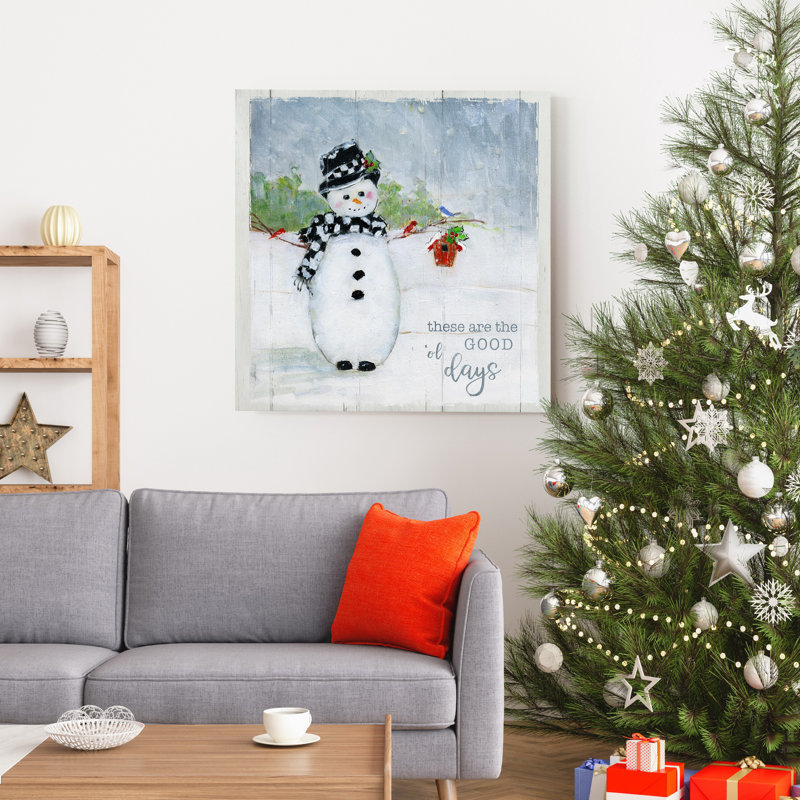 «Winter Together», reproduction d'art sur toile tendue, H 24 po x l 24 po x P 1 po