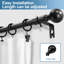 Tringle à rideaux simple ajustable Plante Ball-1749283308-1749283309