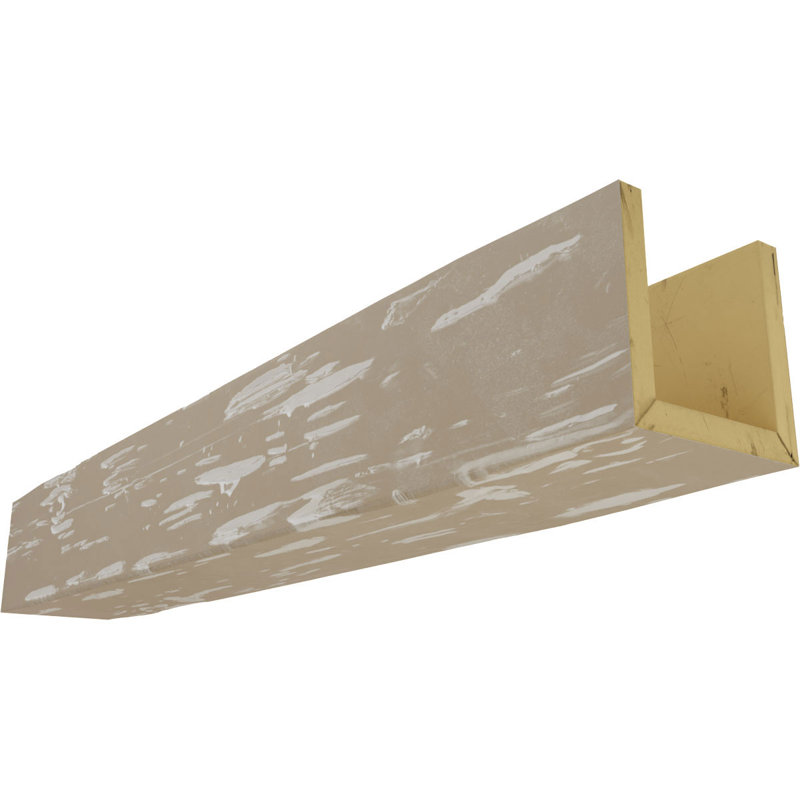 Poutre de plafond 3 côtés Pecky Cypress Endurathane, Amande, H 12 po x l 8 po, 16'L