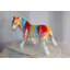 Statue d'âne en fibre de verre ruisselant de couleurs Nifao Collection 33 po x 11 po x H 21 po