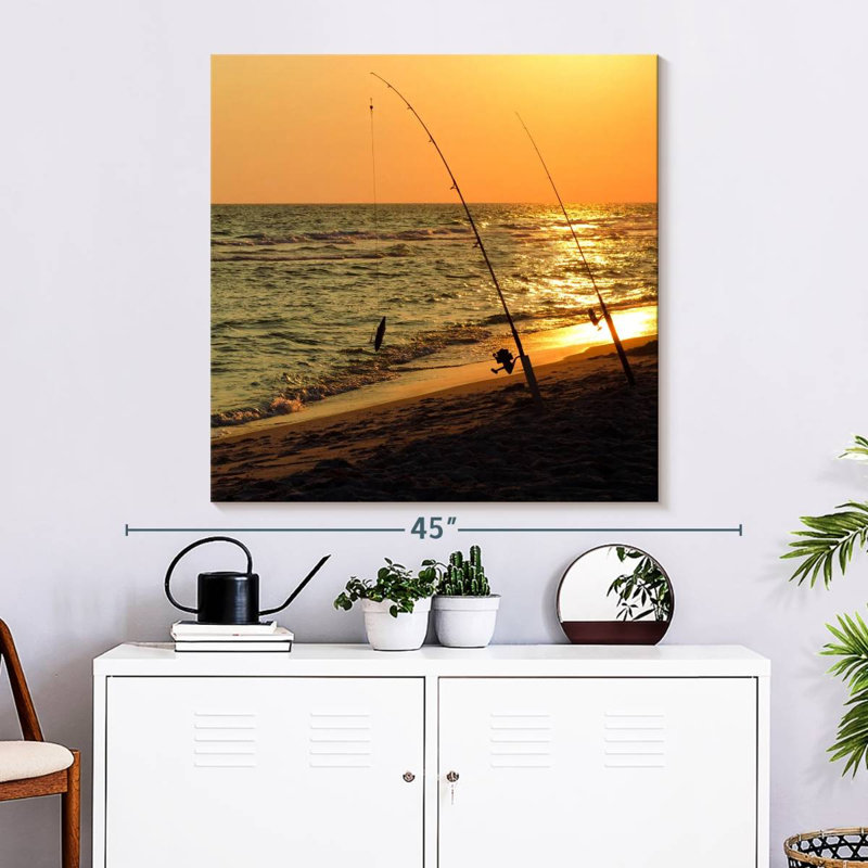 Senne American Sunset Fishing, H 33 po x l 33 po