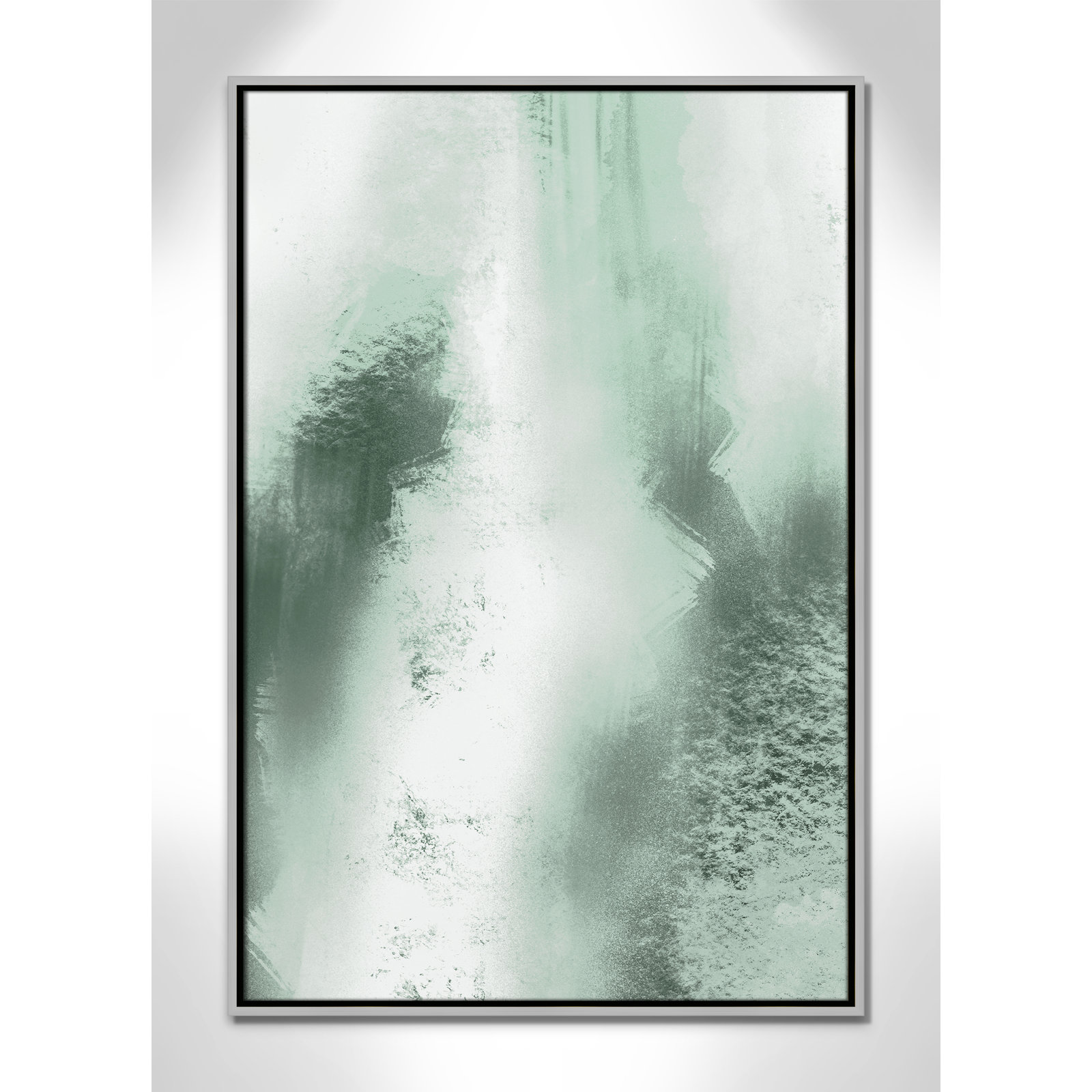 Quietude Smudges I Print by Marcus Prime, 25.5'' W x 37.5'' H, Silver Floater