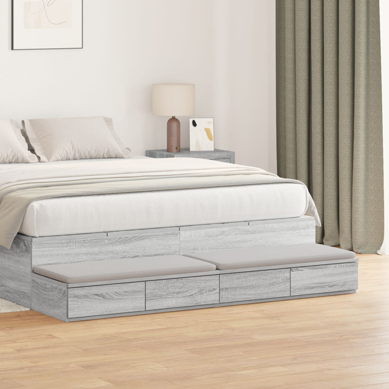 Underbed Storage Drawers, 16.5 H x 140 L x 36.5 W cm, Grey Sonoma