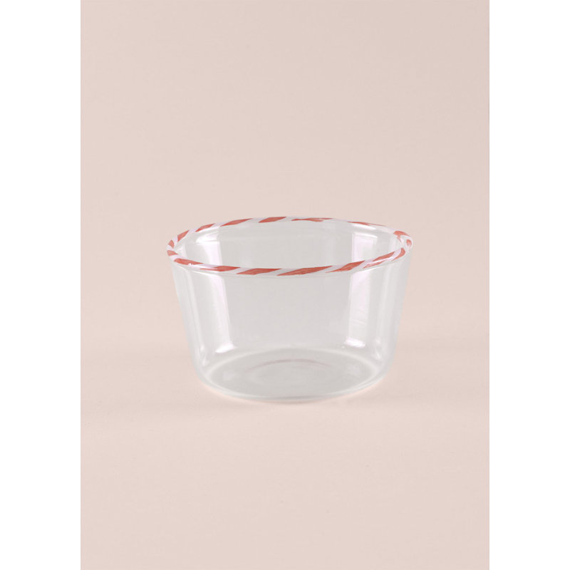 Élégant bol en verre rose de 8 pouces, 5,4 oz liq. 100% lavable au lave-vaisselle, parfait pour servir des collations, des fruits et des desserts | Design élégant pour la décoration intérieure et le divertissement | Idéal pour les espaces de cuisine et de salle à manger