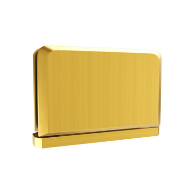 Charnière à fixation supérieure ou inférieure en laiton Brixwell SPH01SB 1/2 po d'épaisseur de verre Finition laiton satiné