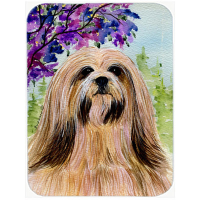 Planche à découper en verre Lhasa Apso