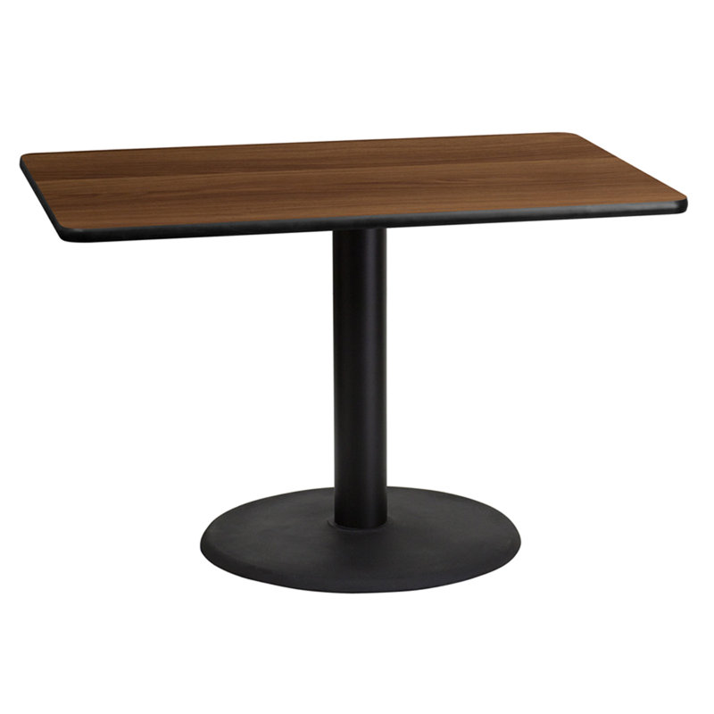 Plateau de table de salle à manger Carrus, Noyer, H 31,12 po x l 42 po x P 24 po