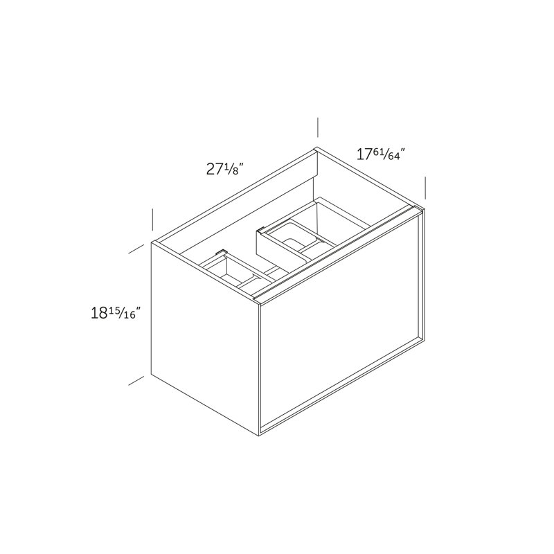 Armoire de salle de bain , Blanc, 28", Onix
