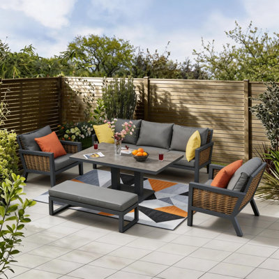 Patio Dining Set with Rectangular Table