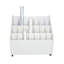 Organisateur de rangement pour dossiers à 21 fentes (4 po x 4,7 po)