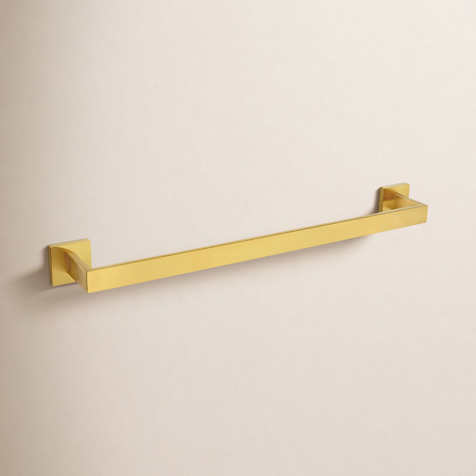 24" Wall-Mounted Stainless Steel Towel Bar, Brushed Gold, 3.13'' H X 23.75'' L X 2.19'' D