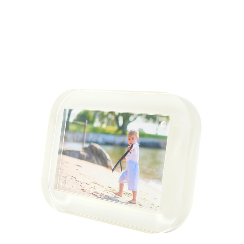 Cadre en acrylique blanc 4 po x 6 po, Blanc