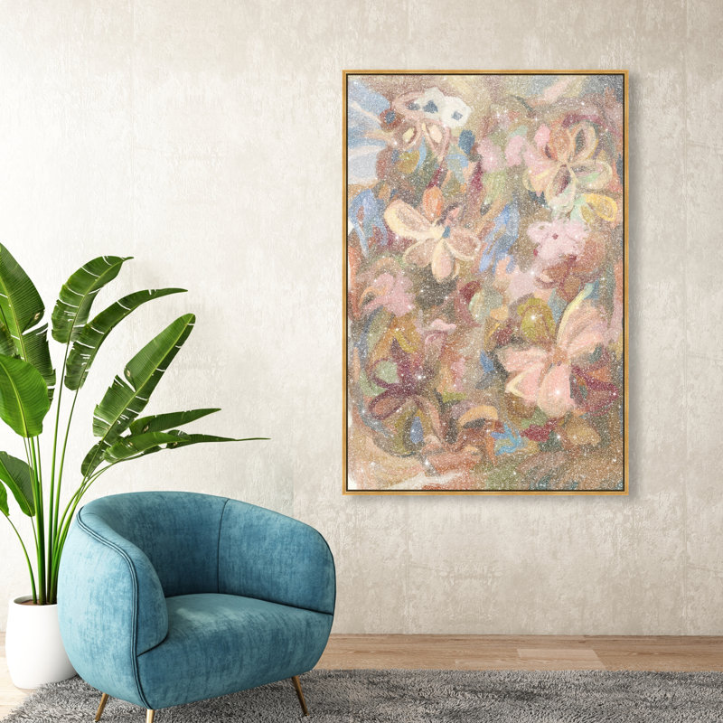 Moving Eden II Print by Oliver Gal, 31"H x 21"W, Gold Floater Frame