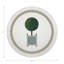 Timothy Corrigan Parterre Topiary Vegan Leather Round Coasters