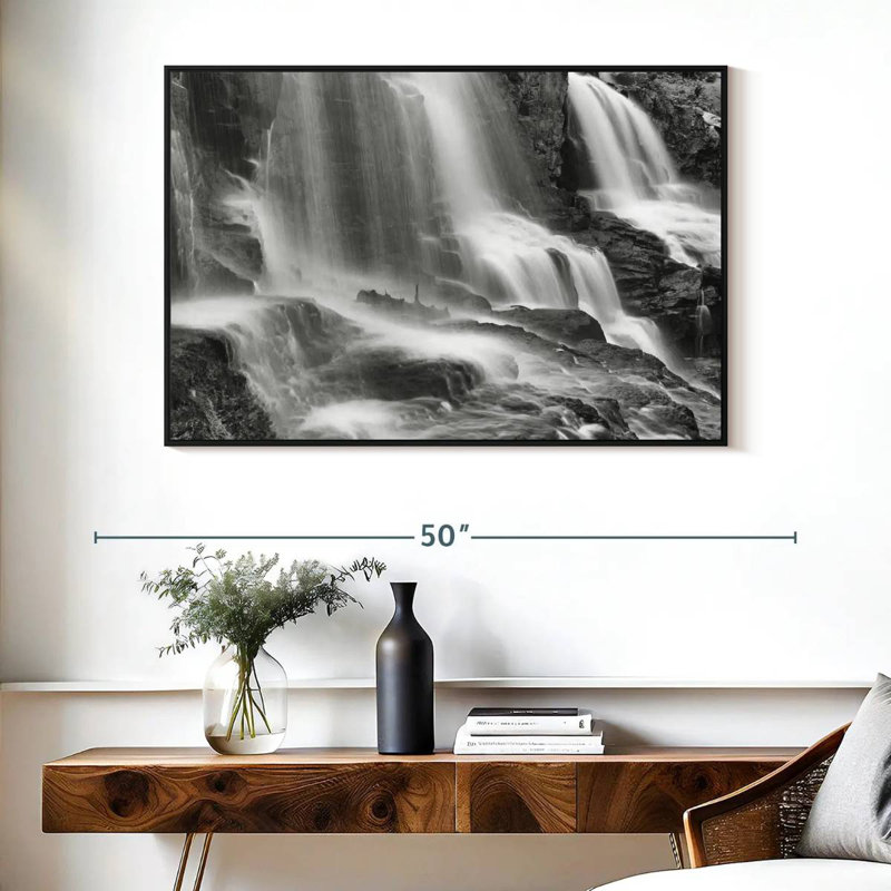 Lac Supérieur I, Cadre flottant noir, 43 po x 29 po