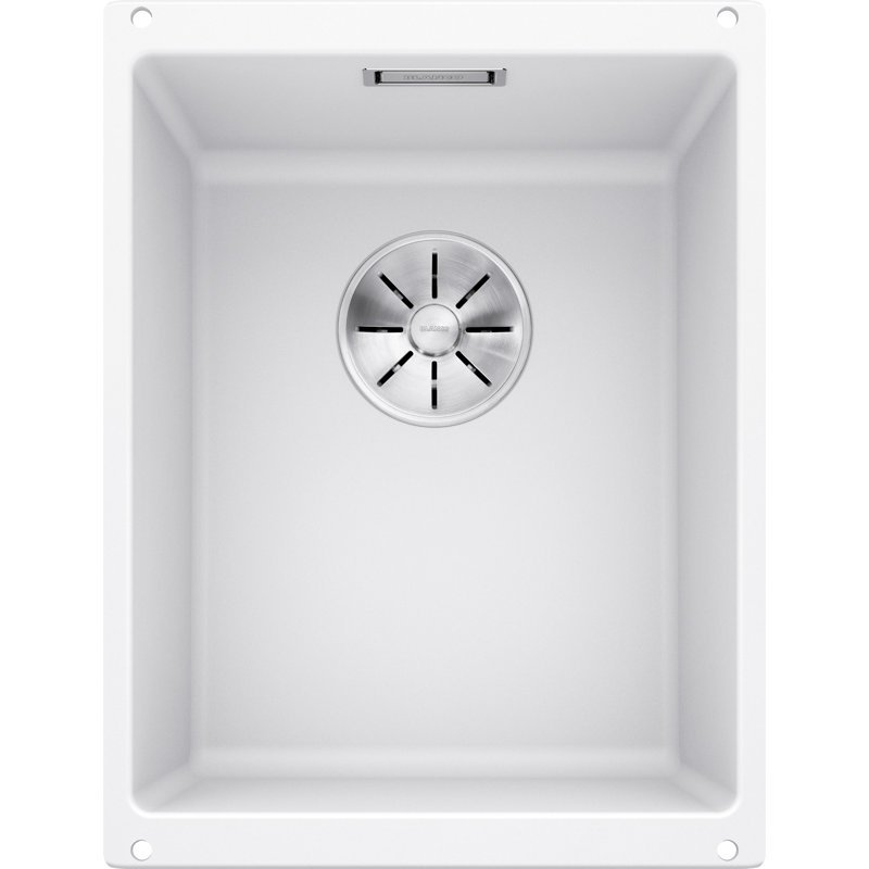 Subline 46 x 35cm Undermount Kitchen Sink, White