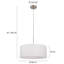 Ellington 1 - Light Silver Drum Pendant-29531925