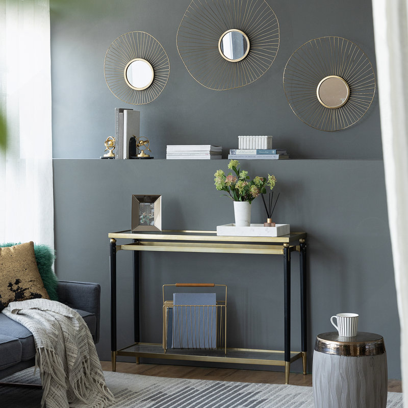 Miroir rond en fer