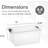 Superio 6.6 Qt. Clear Storage Bin with Lid, Plastic Organizing Storage Box for Home-84381398