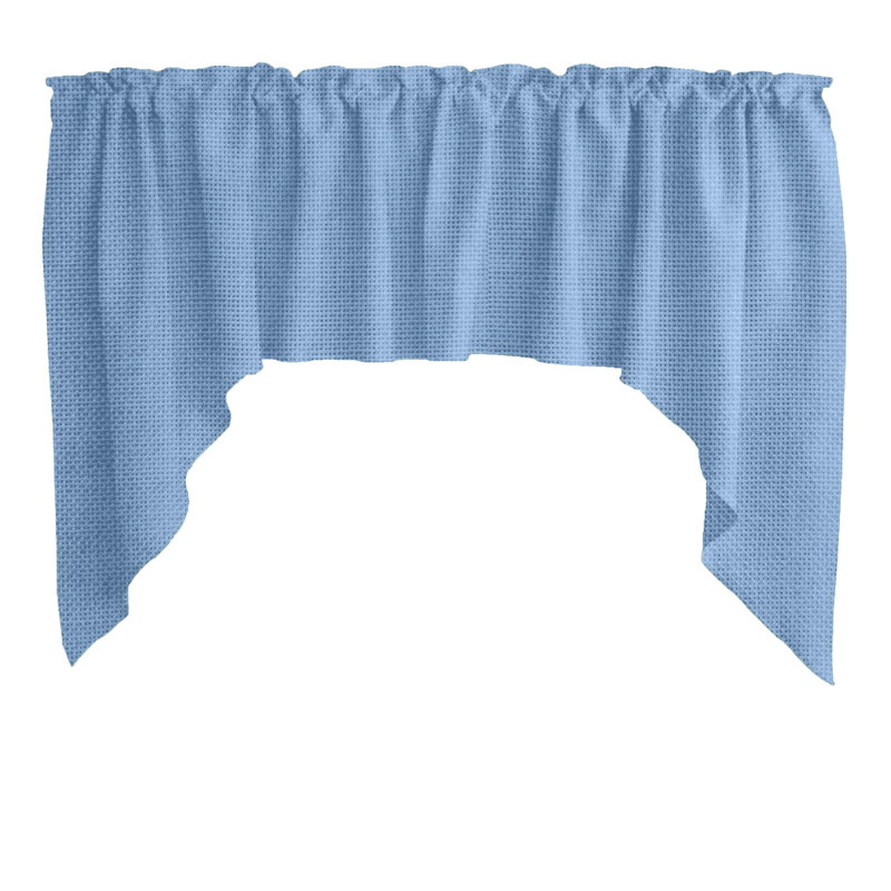 Cantonnière l 72 po Swag, Bleu clair