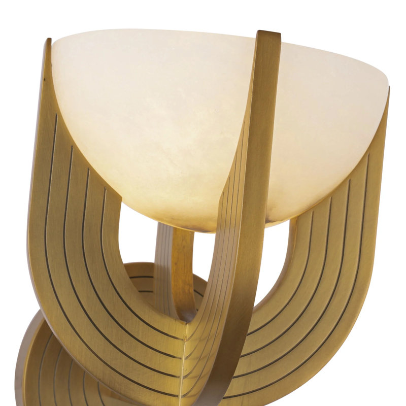 Colette Vintage Brass Art Deco Wall Vanity Light