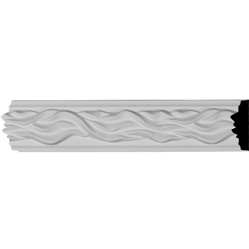 White High Density Urethane Baroque Panel Moulding