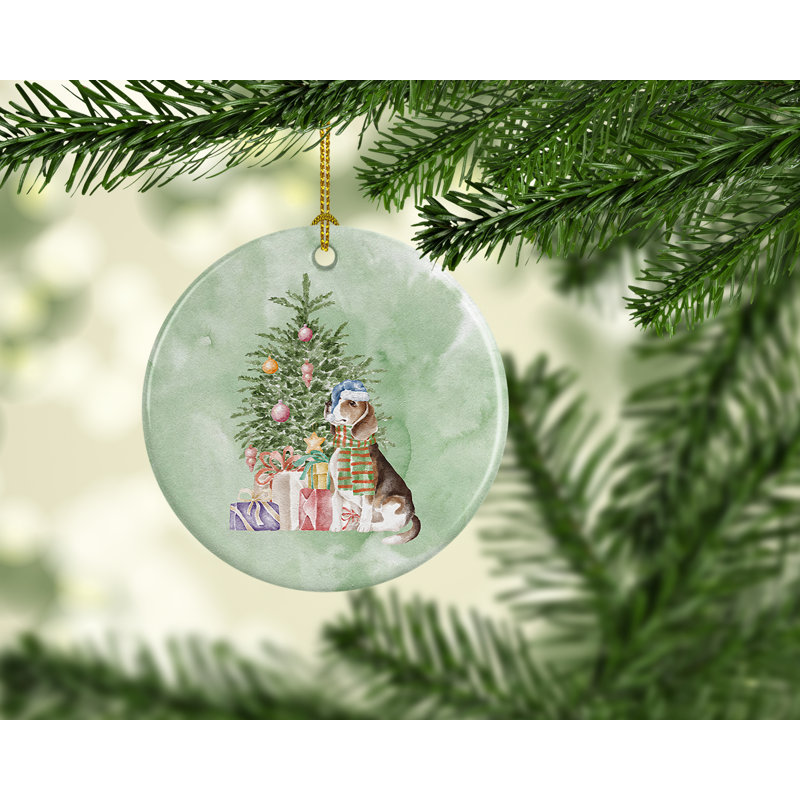 Figurine suspendue Christmas Beagle