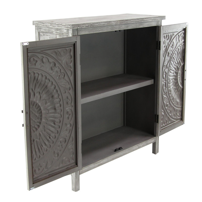 Armoire d'appoint 2 portes Allendale, Gris