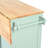 Kitchen Cart With Rubber Wood Drop-Leaf Countertop ,Cabinet Door Internal Storage Racks,Kitchen Island On 5 Wheels With Storage Cabinet And 3 Drawers-1638792749