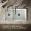 Iron Tones 33" L x 18.75" W Large/Medium Double-Bowl Kitchen Sink-3860201